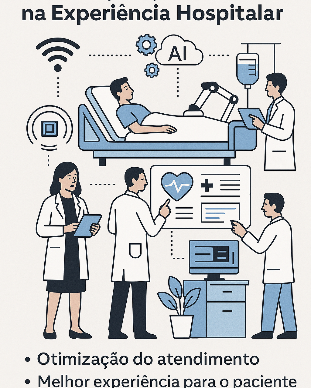 Como a Wi-Fi, IoT e RFID Estão Revolucionando os Hospitais com IA e Análise de Dados
